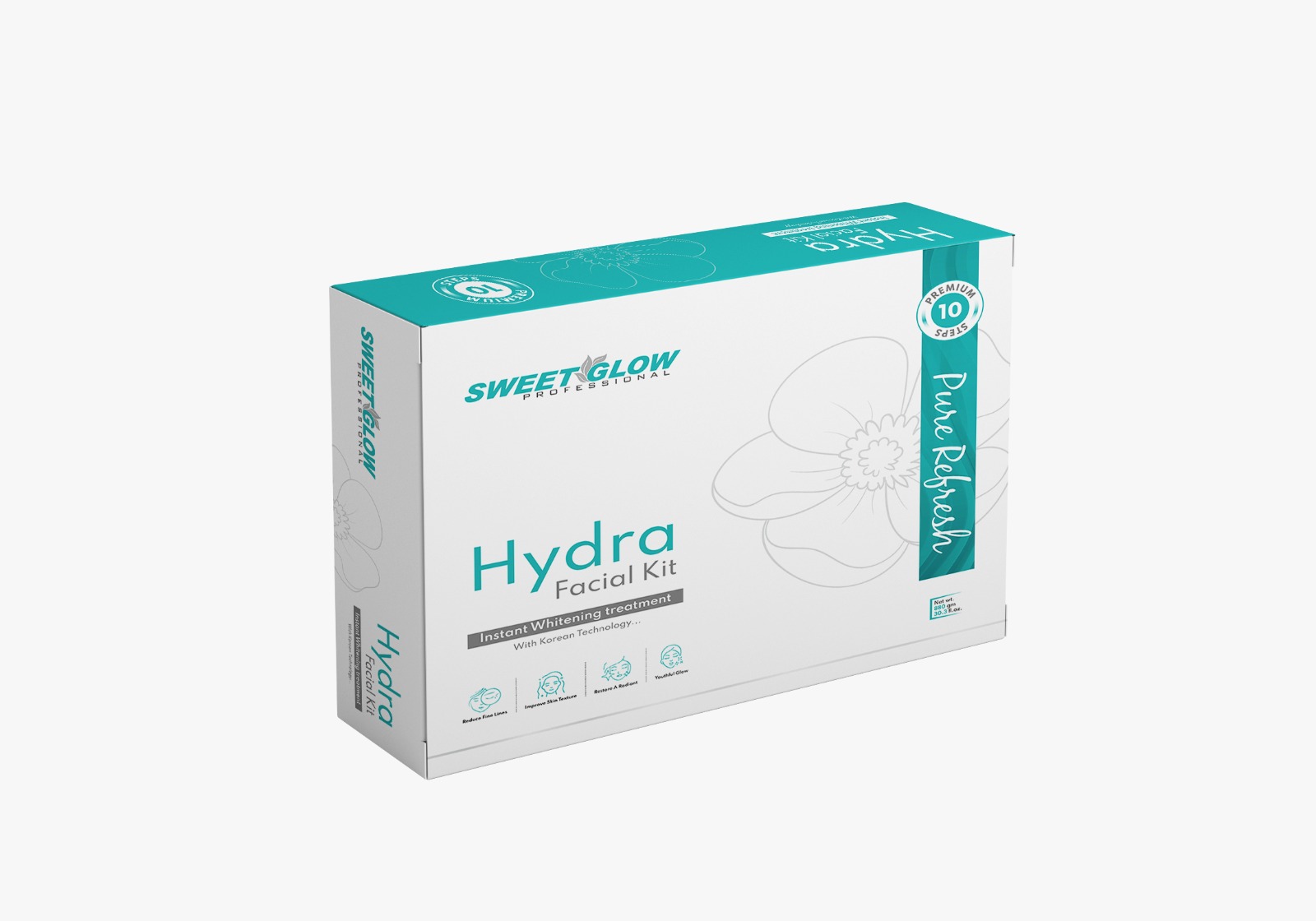 Sweet Glow Professional Advanced Brightening hydra glow facial kit | Professional Salon Formula