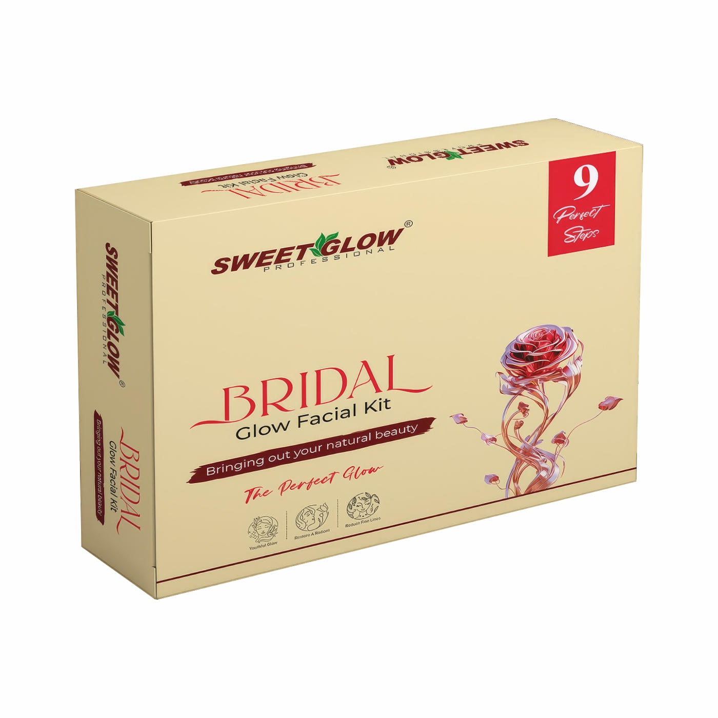 Sweet Glow Professional Gold Facial Radiance Kit | Skin Brightening & Glow Boosting Treatment | Professional Salon Facial Care 125gm