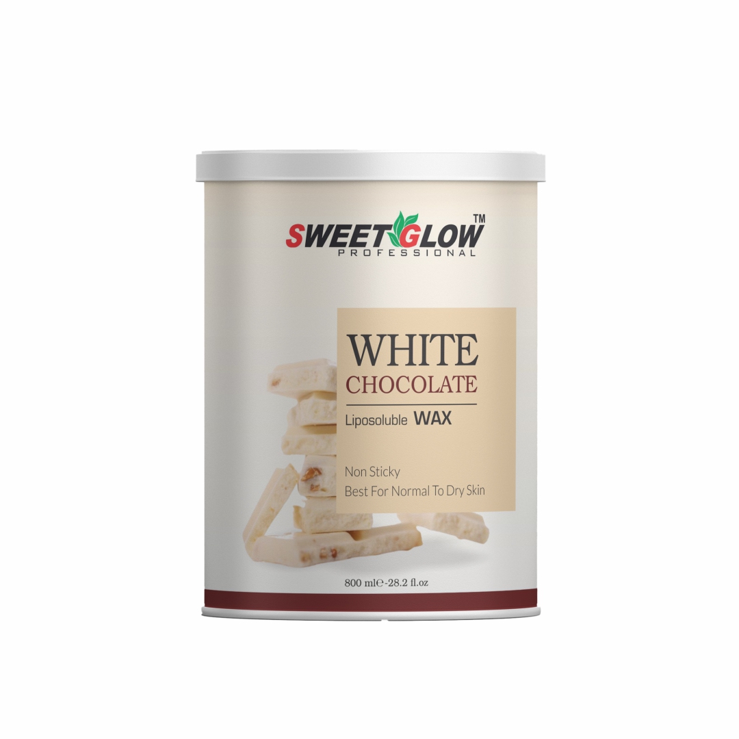 Swwt Glow Liposoluble White Chocolate Wax | Gentle Hair Removal, Smooth Silky Skin & Nourishing Care | Low-Temperature Strip Wax | Professional Salon Formula
