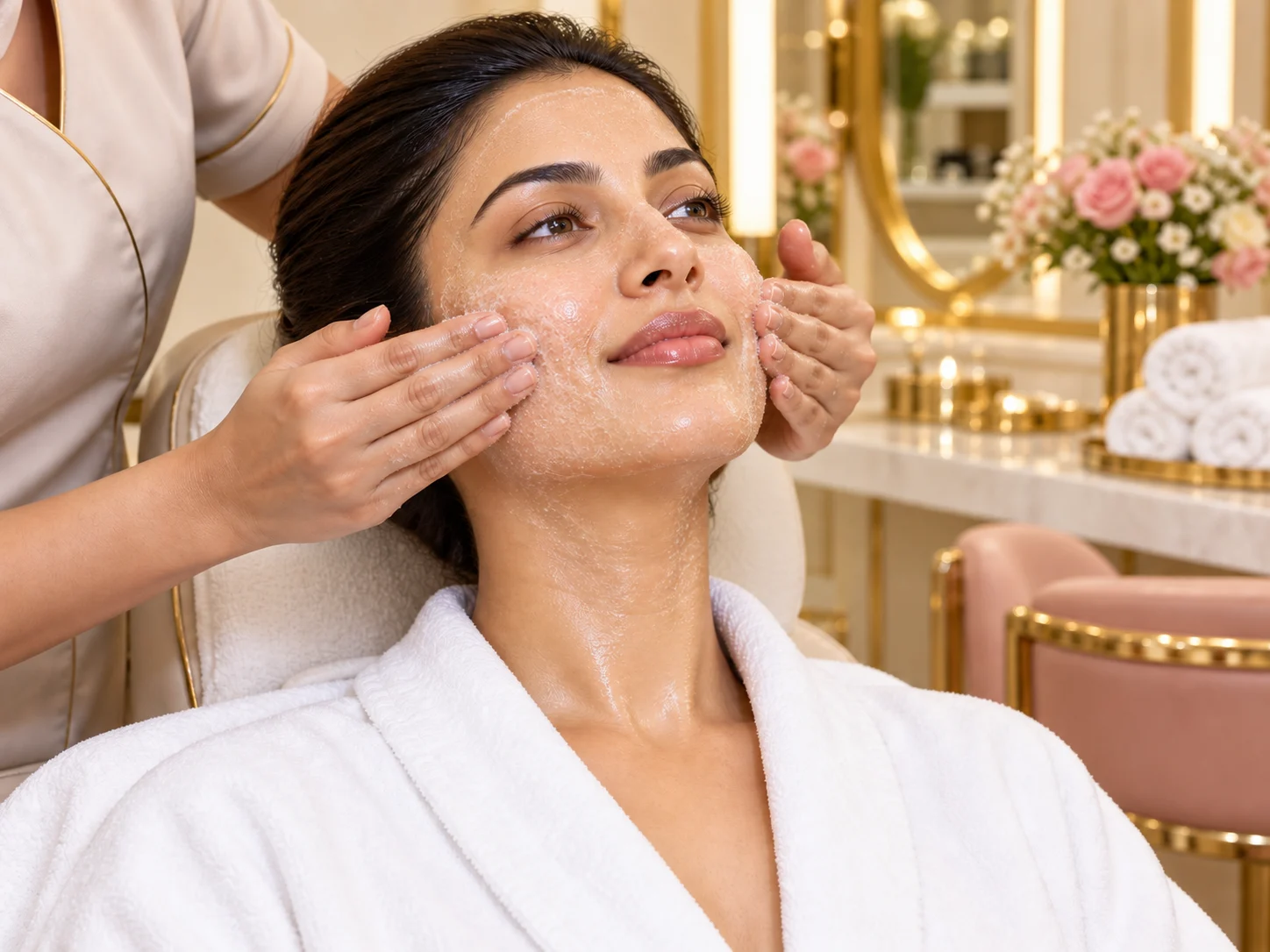 Sweet Glow Professional Bridal Glow Facial Kit | Skin Brightening & Radiance Treatment | Professional Salon Care 125 gm — step 2