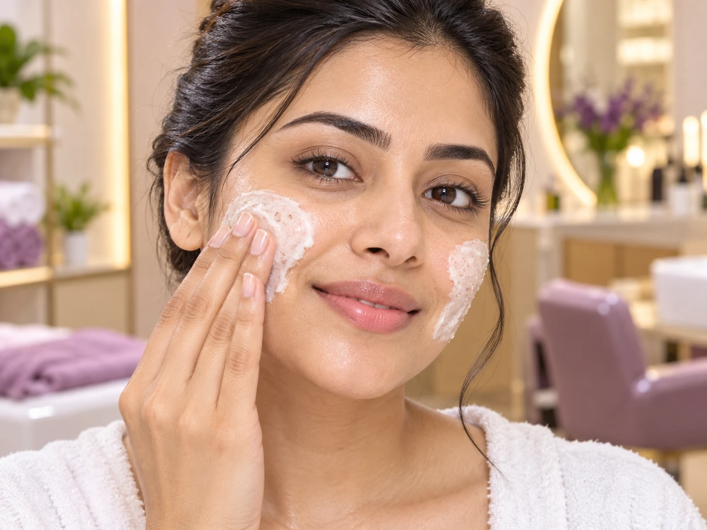 Sweet Glow Professional Advanced Brightening De-Tan Dermal Pack | Kojic Acid & Milk Extract | Tan Removal, Dark Spot Reduction & Radiance Boost | Professional Salon Formula | 100 GM — step 1