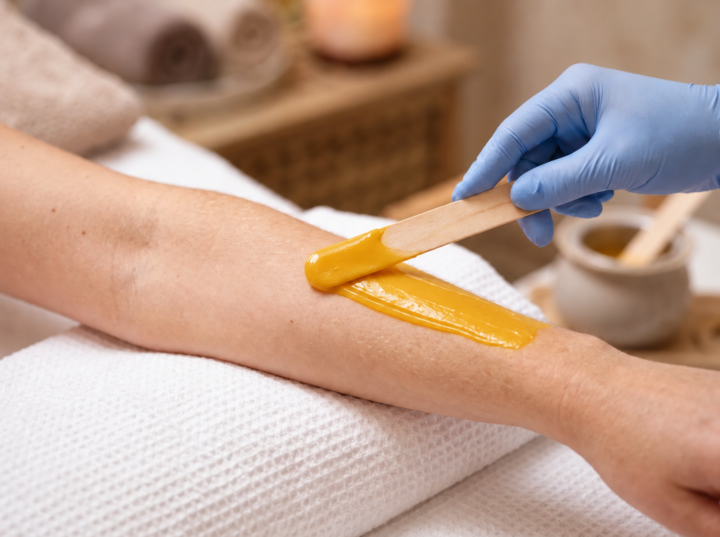 Sweet Glow Professional Haldi Hydro Soluble Wax (800 Grams) | Arms, Legs & Full Body Hair Removal | Tanning, Dark Spots & Sun Damage Removal | For All Skin Types | Men & Women — step 2