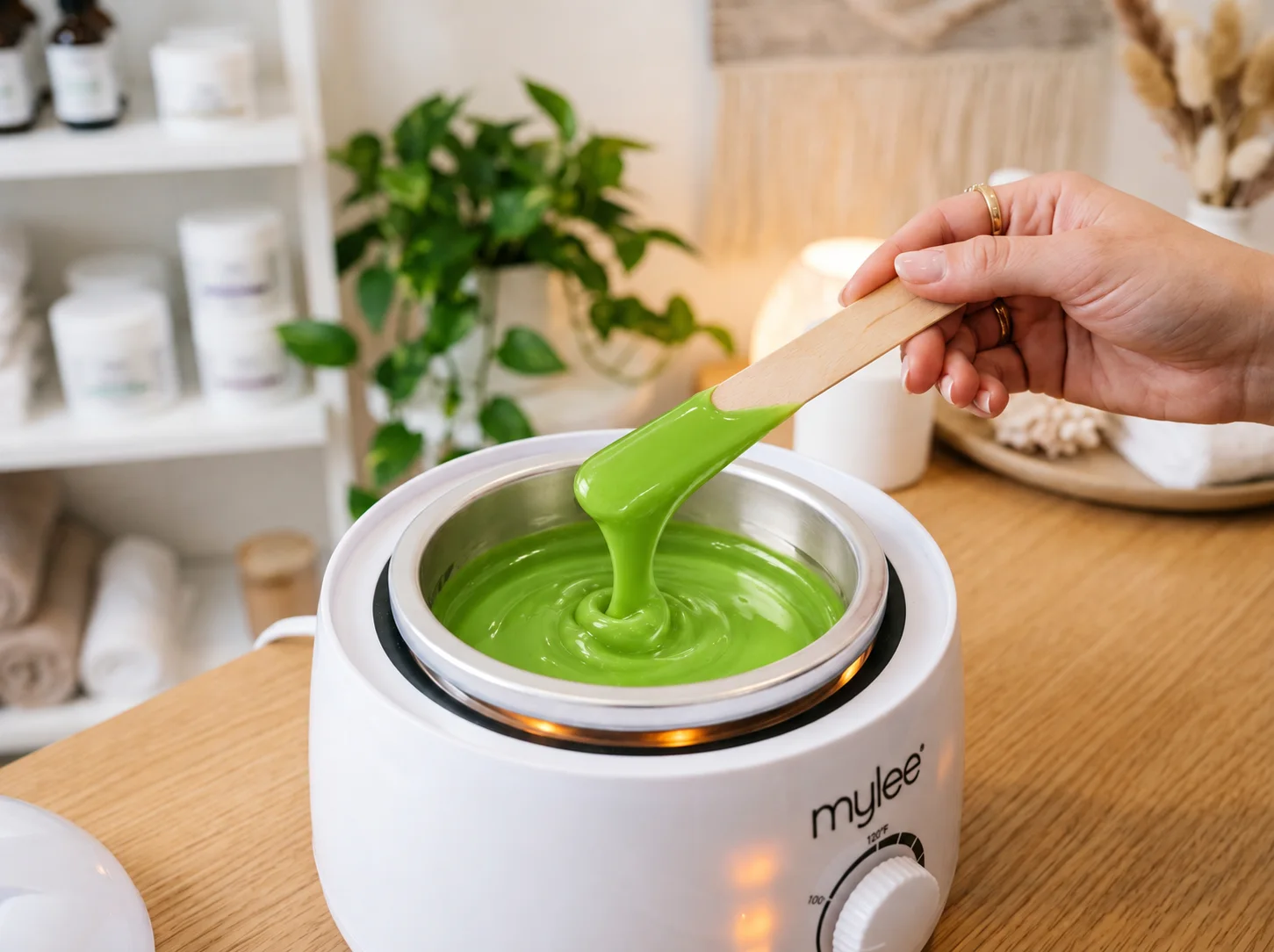 Sweet Glow Professional Green Apple Hydro Soluble Wax (800 Grams) | Arms, Legs & Full Body Hair Removal | Tan, Dark Spot & Sunburn Removal | All Skin Types | Men & Women — step 2