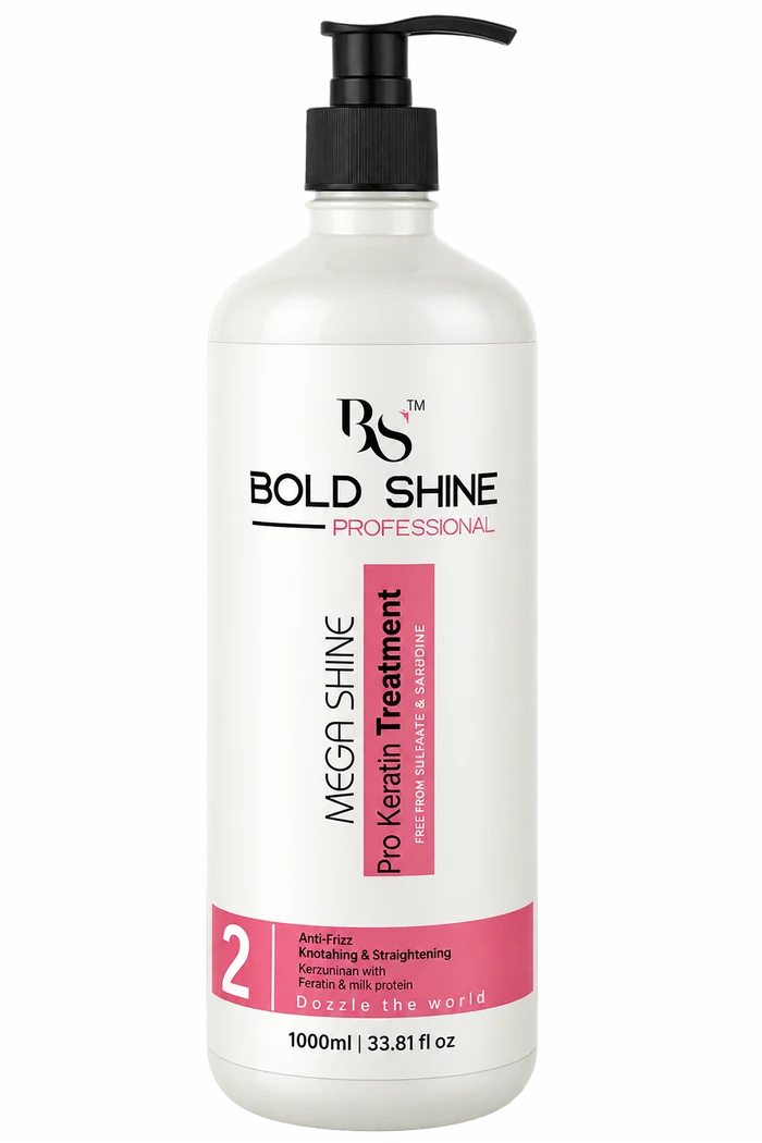 Sweet Glow Professional Mega Shine Pro Keratin Treatment | Smooth, Frizz-Free & Intense Shine | Hair Repair & Strengthening Formula | 125 gm
