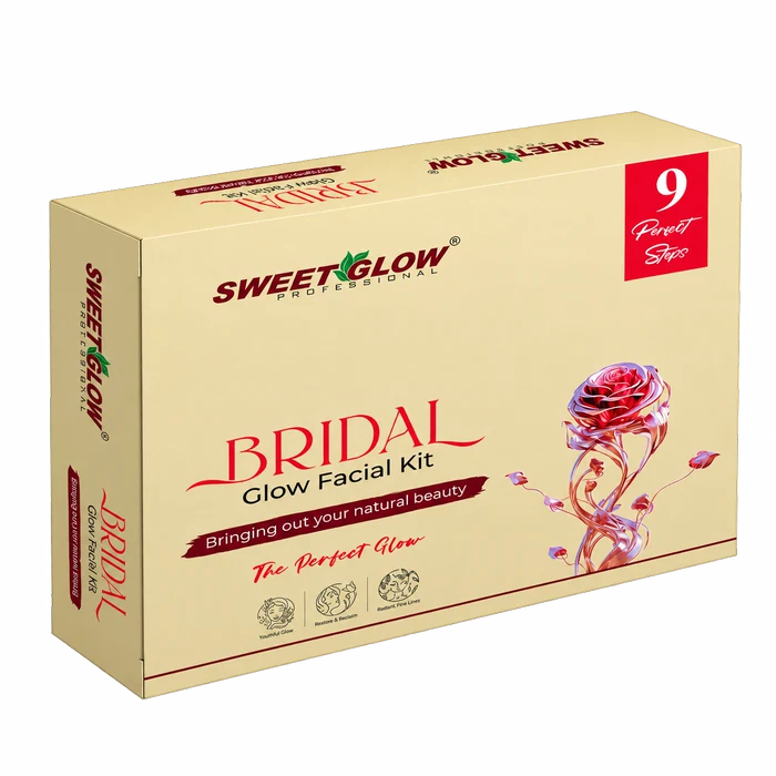 Sweet Glow Professional Bridal Glow Facial Kit | Skin Brightening & Radiance Treatment | Professional Salon Care 125 gm