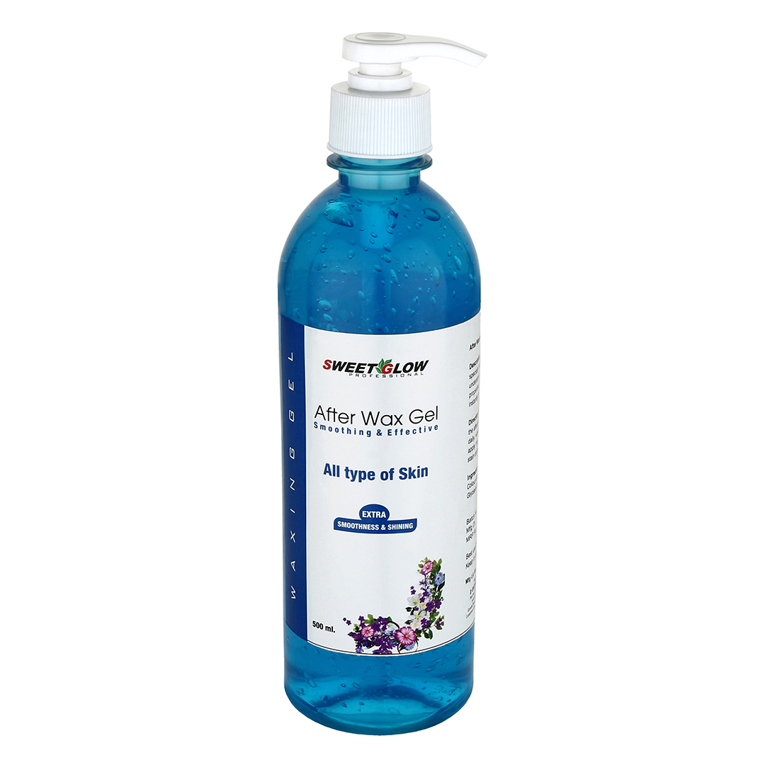 Sweet Glow Professional Blue After Wax Cooling Gel | Post Wax Skin Soothing Care | Reduces Redness & Irritation | Professional Salon After Wax Treatment 500gm