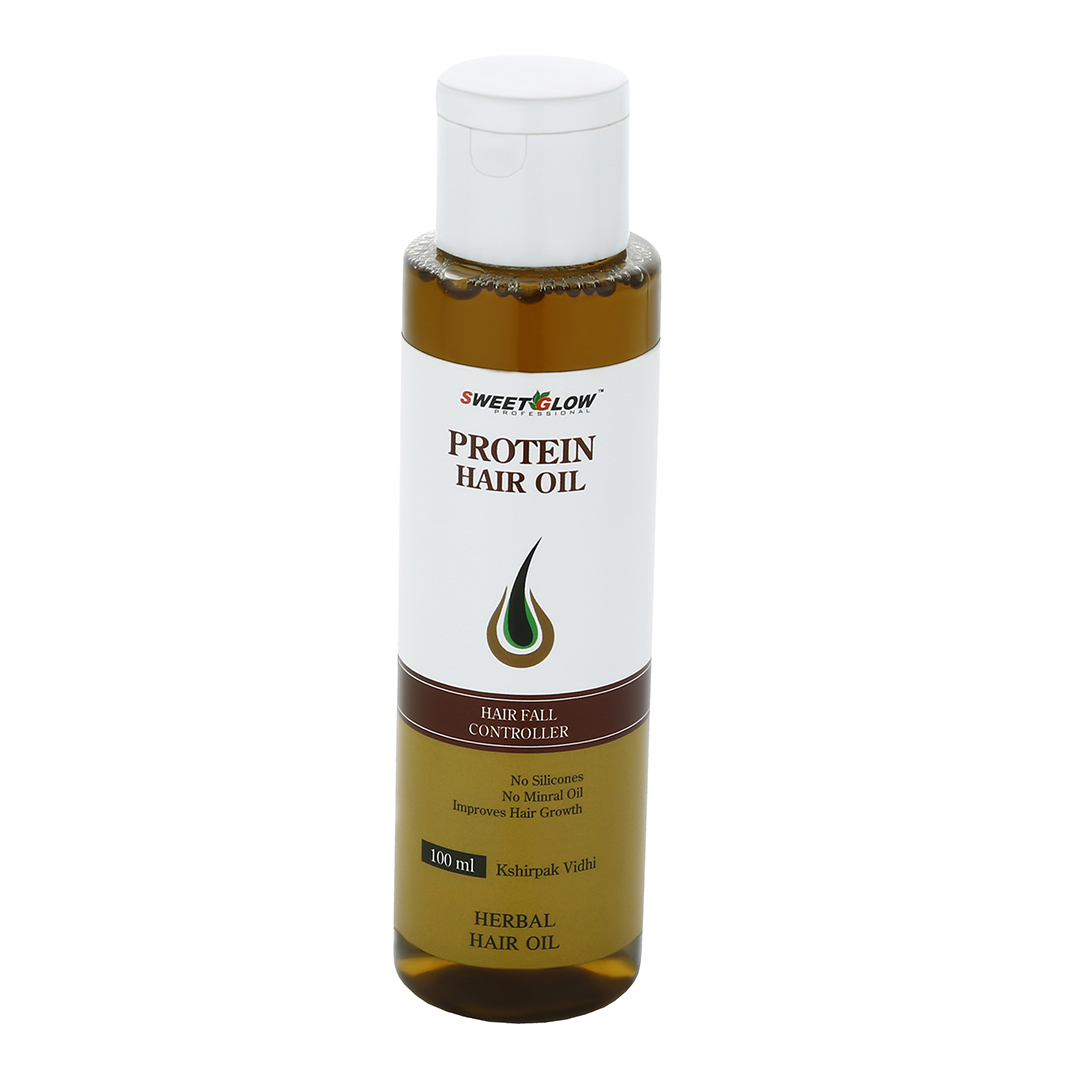 Sweet Glow Professional Protein Hair Nourishing Oil | Strengthening & Hair Repair Care | Smooth, Healthy & Shiny Hair | Professional Hair Care Formula 100ml