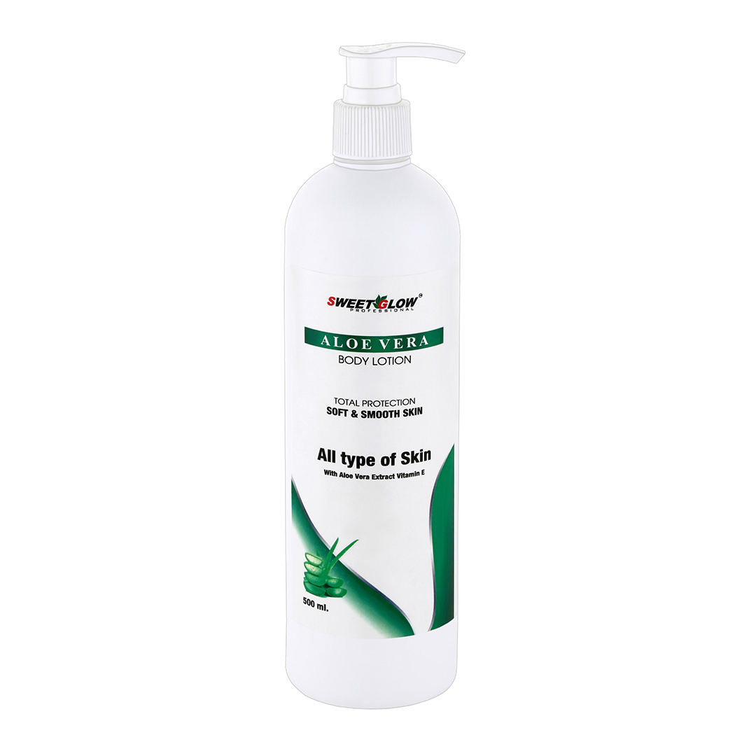 Sweet Glow Professional Aloe Vera Body Lotion | Deep Moisturizing & Skin Soothing Formula | Soft & Healthy Skin | Professional Skin Care | 500 gm