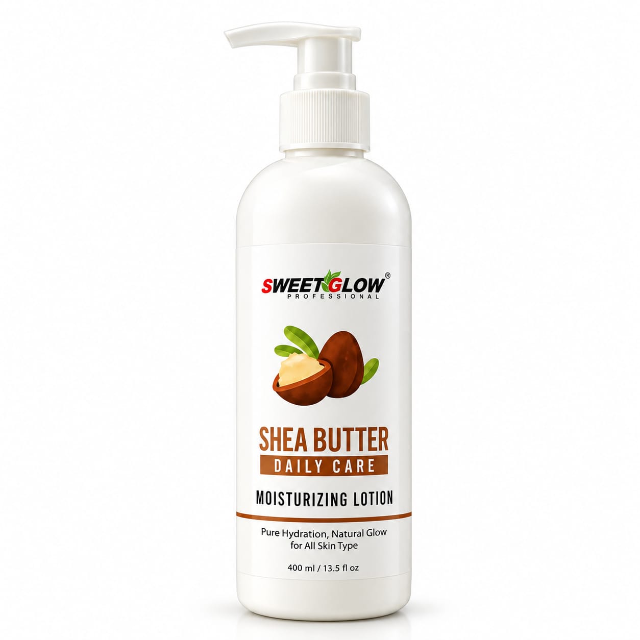 Sweet Glow Professional Shea Butter Body Lotion | Intense Hydration & Skin Softening Care | Smooth & Radiant Skin | Professional Skin Care Formula | 500 gm