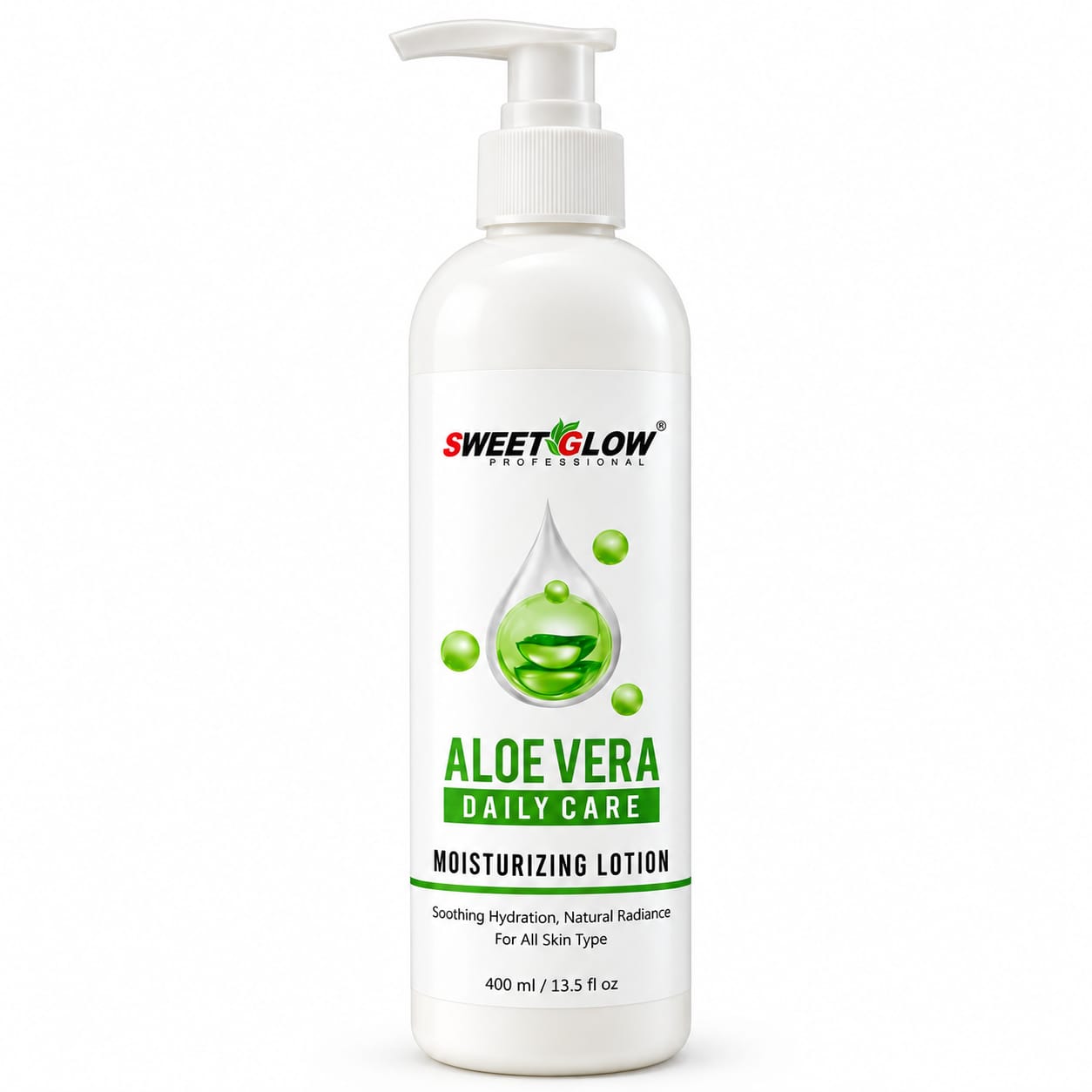 Sweet Glow Professional Aloe Vera Body Lotion | Deep Moisturizing & Skin Soothing Formula | Soft & Healthy Skin | Professional Skin Care | 500 gm