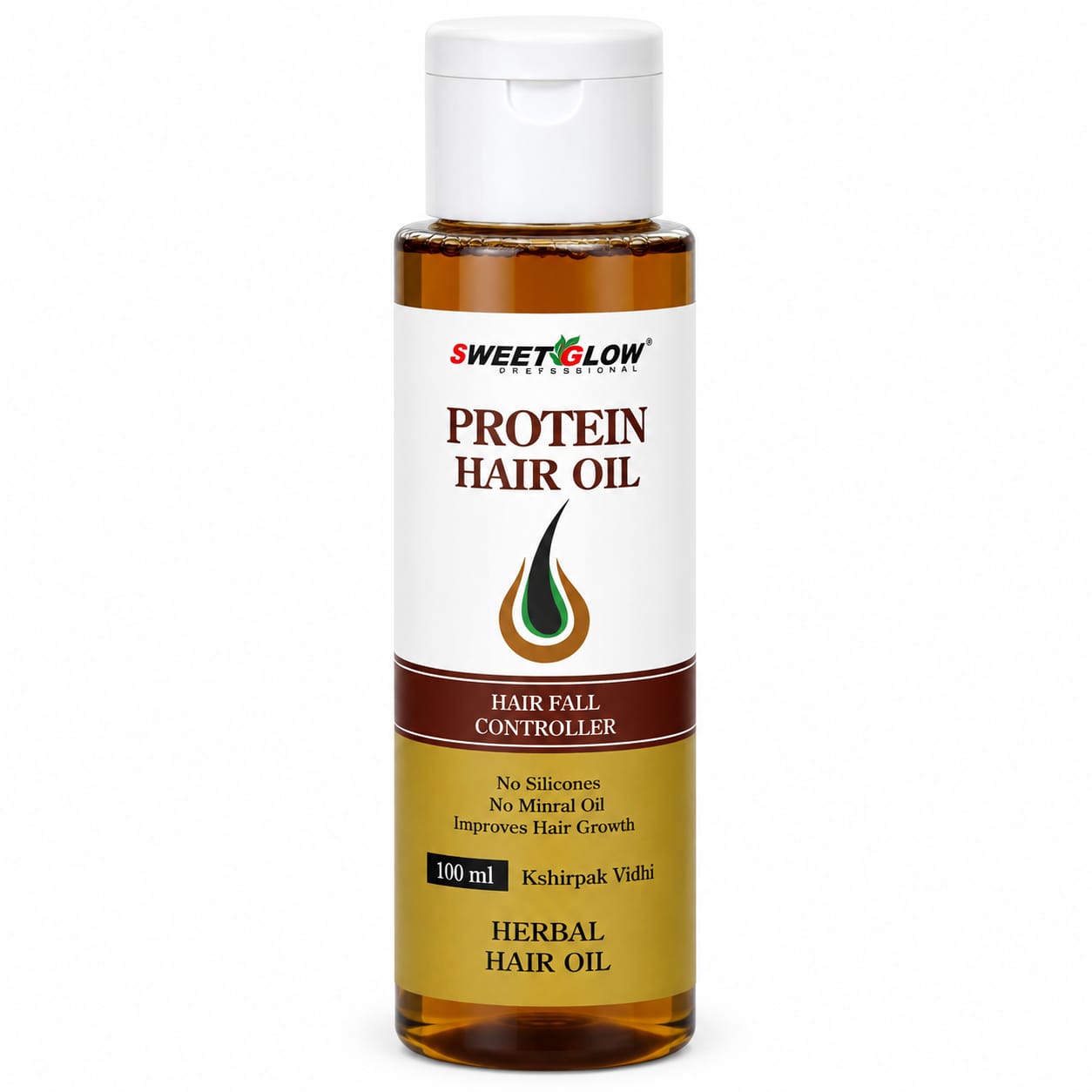 Sweet Glow Professional Protein Hair Nourishing Oil | Strengthening & Hair Repair Care | Smooth, Healthy & Shiny Hair | Professional Hair Care Formula 100 ml