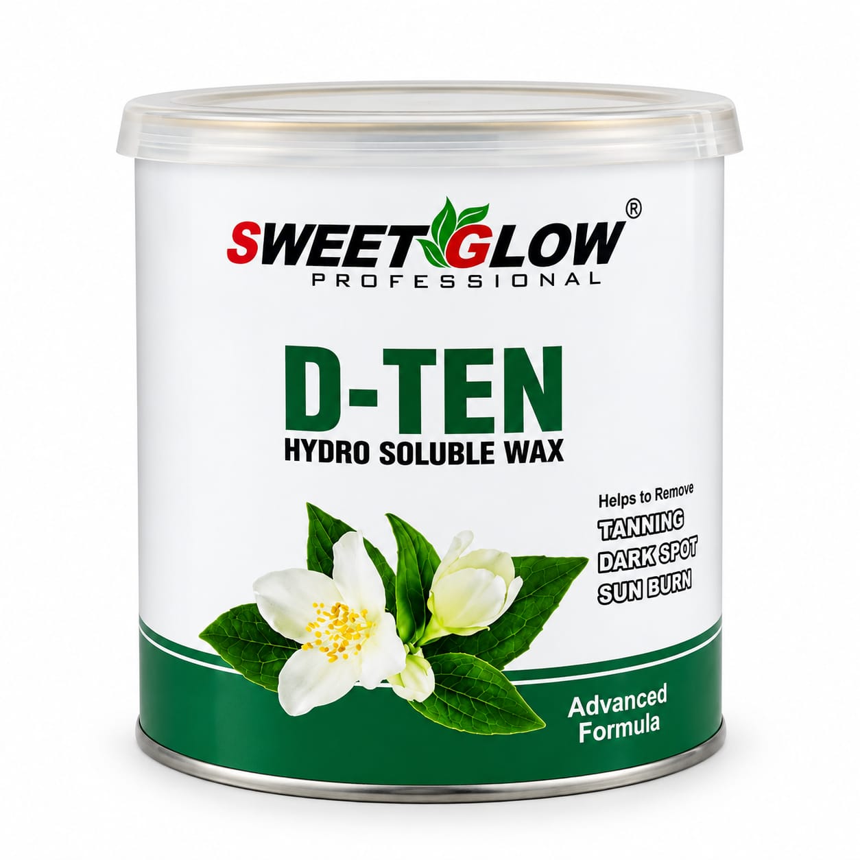 Sweet Glow Professional D-Ten Hydro Soluble Wax (800 Grams) | Arms, Legs & Full Body Hair Removal | Sun Tanning, Dark Spot & Sun Burn Removal | All Skin Types | Men & Women